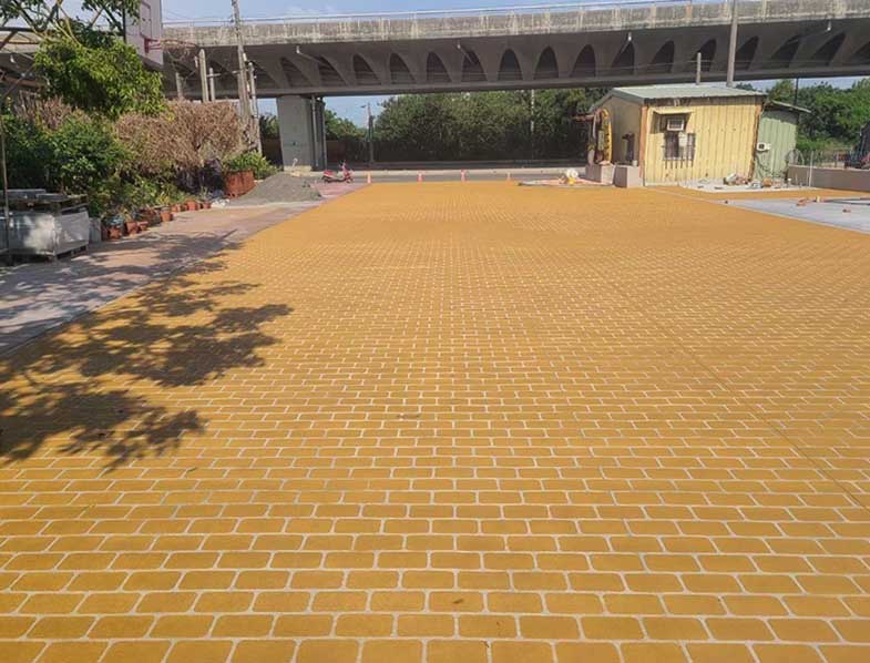 彩色紙模地坪